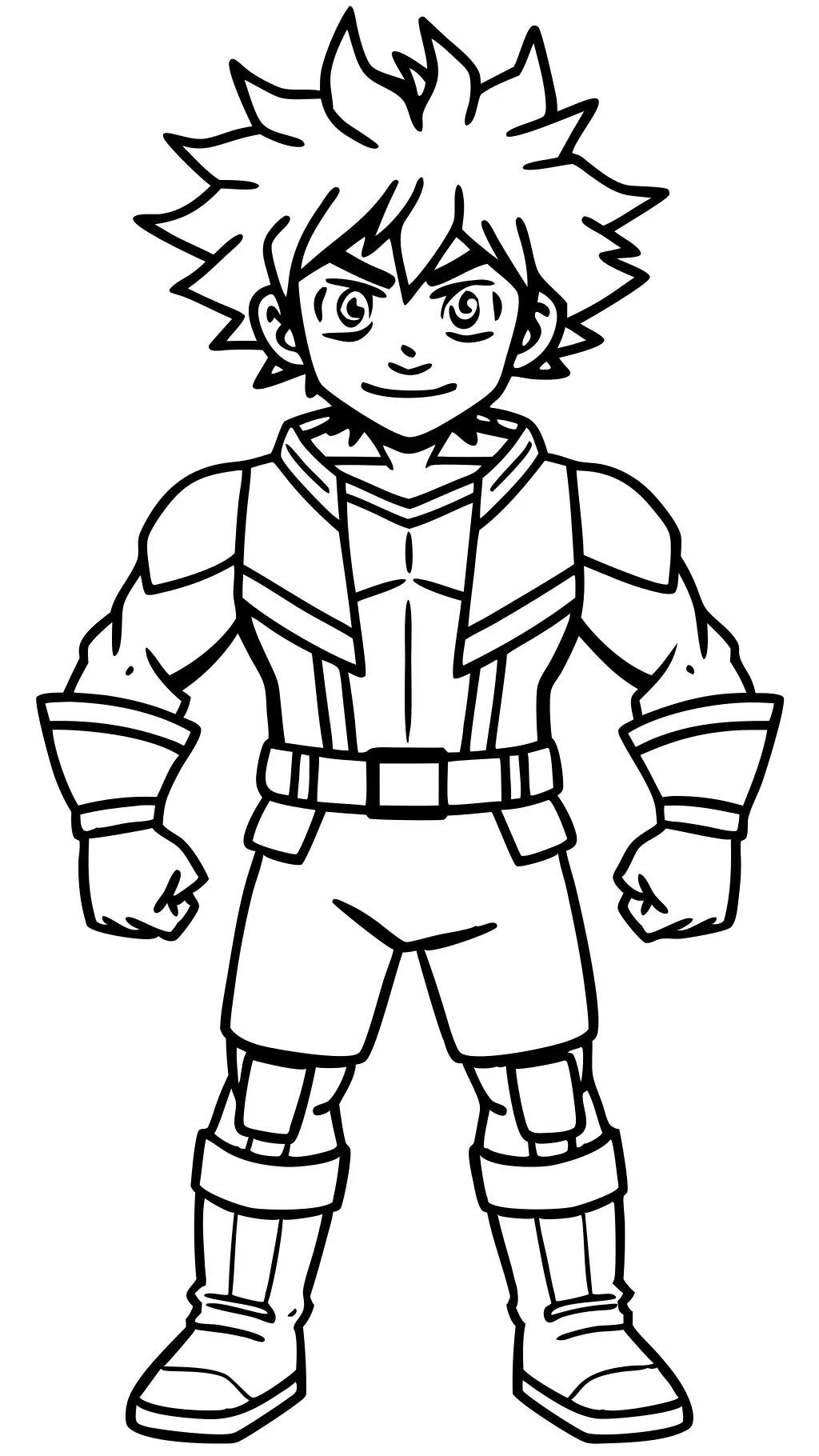 deku coloring page